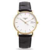Longines Presence 18k Yellow Gold Date Quartz Men's Watch Ref. L4.743.6