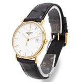 Longines Presence 18k Yellow Gold Date Quartz Men's Watch Ref. L4.743.6