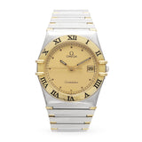 Omega Constellation Two-Tone Stainless Steel Date Quartz Watch