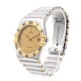 Omega Constellation Two-Tone Stainless Steel Date Quartz Watch