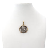 14k Yellow Gold and Silver Replica Atocha Shipwreck Coin Pendant