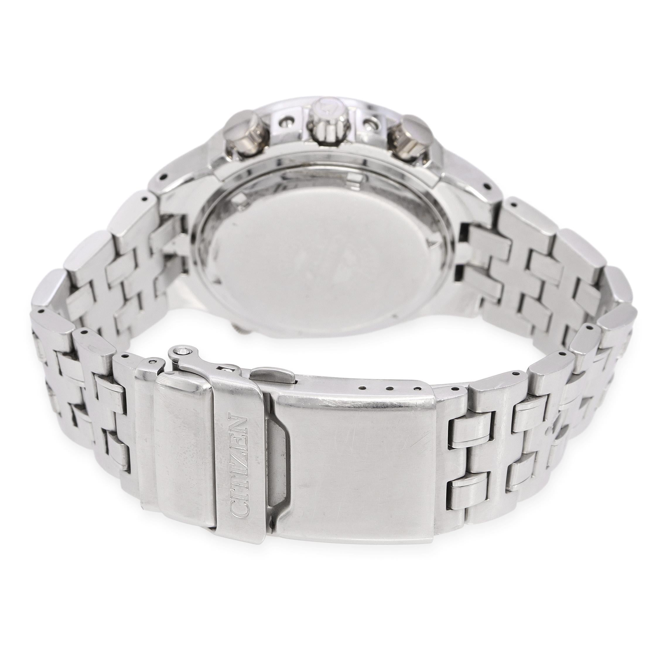 Citizen Eco-Drive Calibre 2100 Stainless Steel Chronograph Date Men's Watch