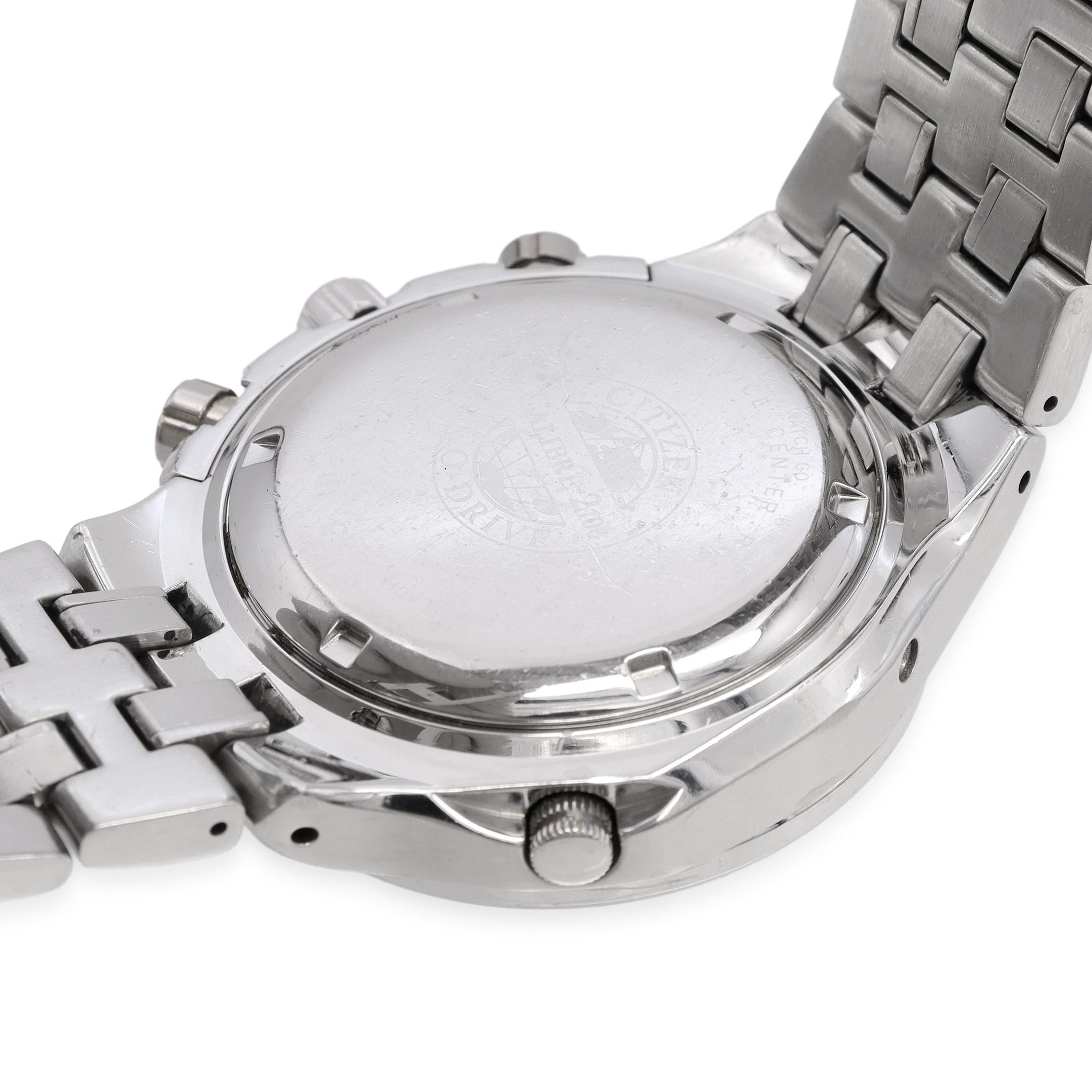 Citizen Eco-Drive Calibre 2100 Stainless Steel Chronograph Date Men's Watch