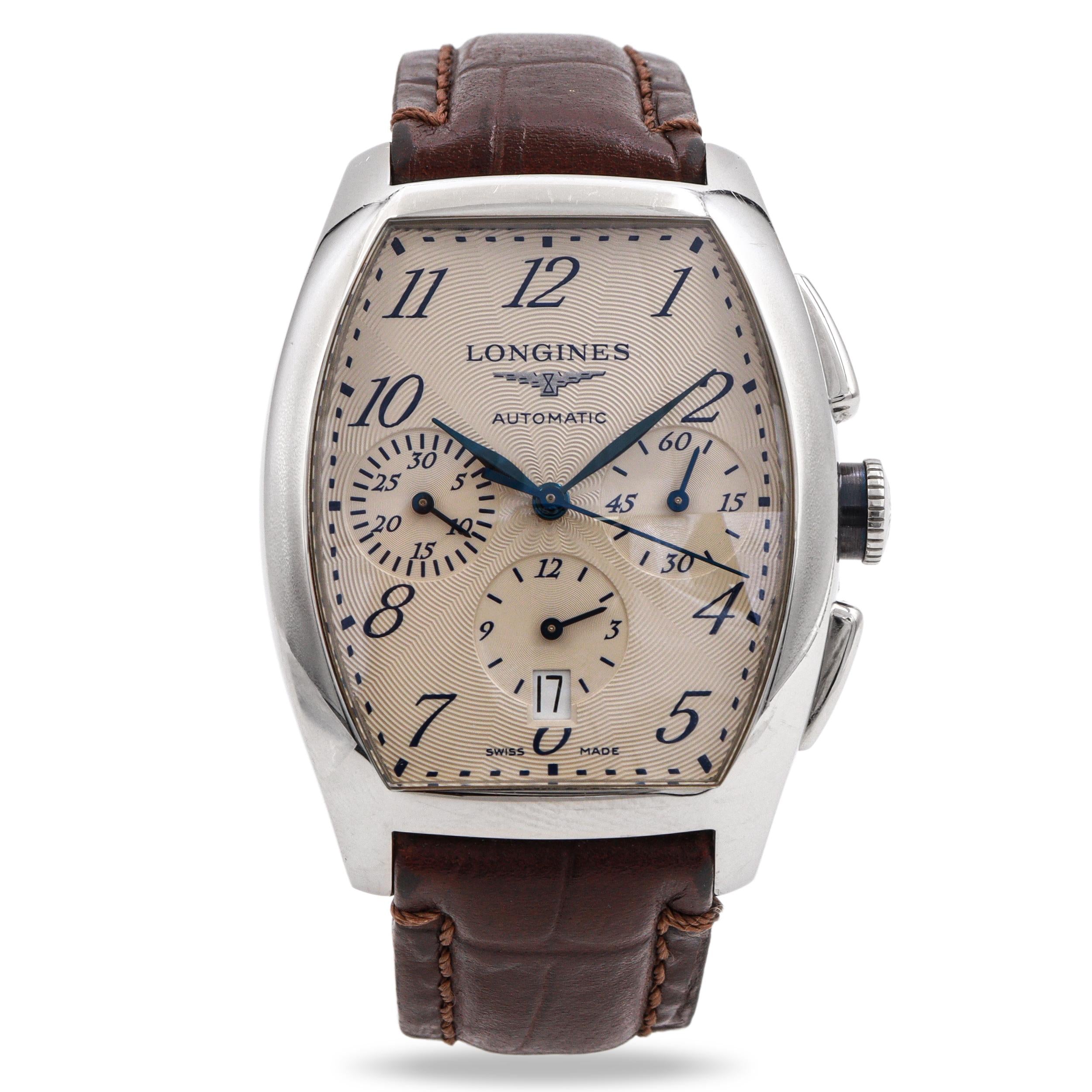 Longines Evidenza Stainless Steel Chronograph Automatic Men’s Watch Ref L2.643.4