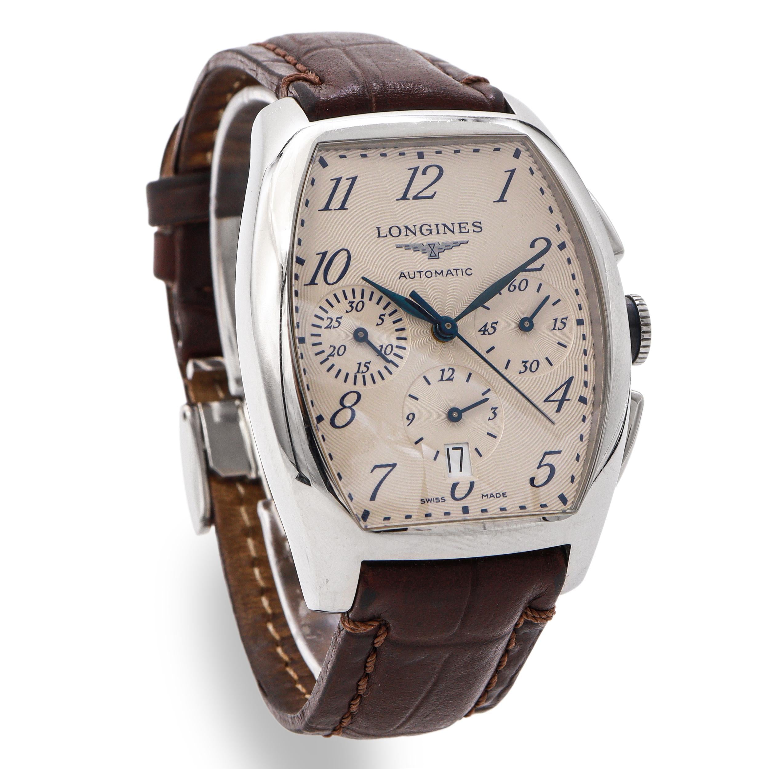 Longines Evidenza Stainless Steel Chronograph Automatic Men’s Watch Ref L2.643.4