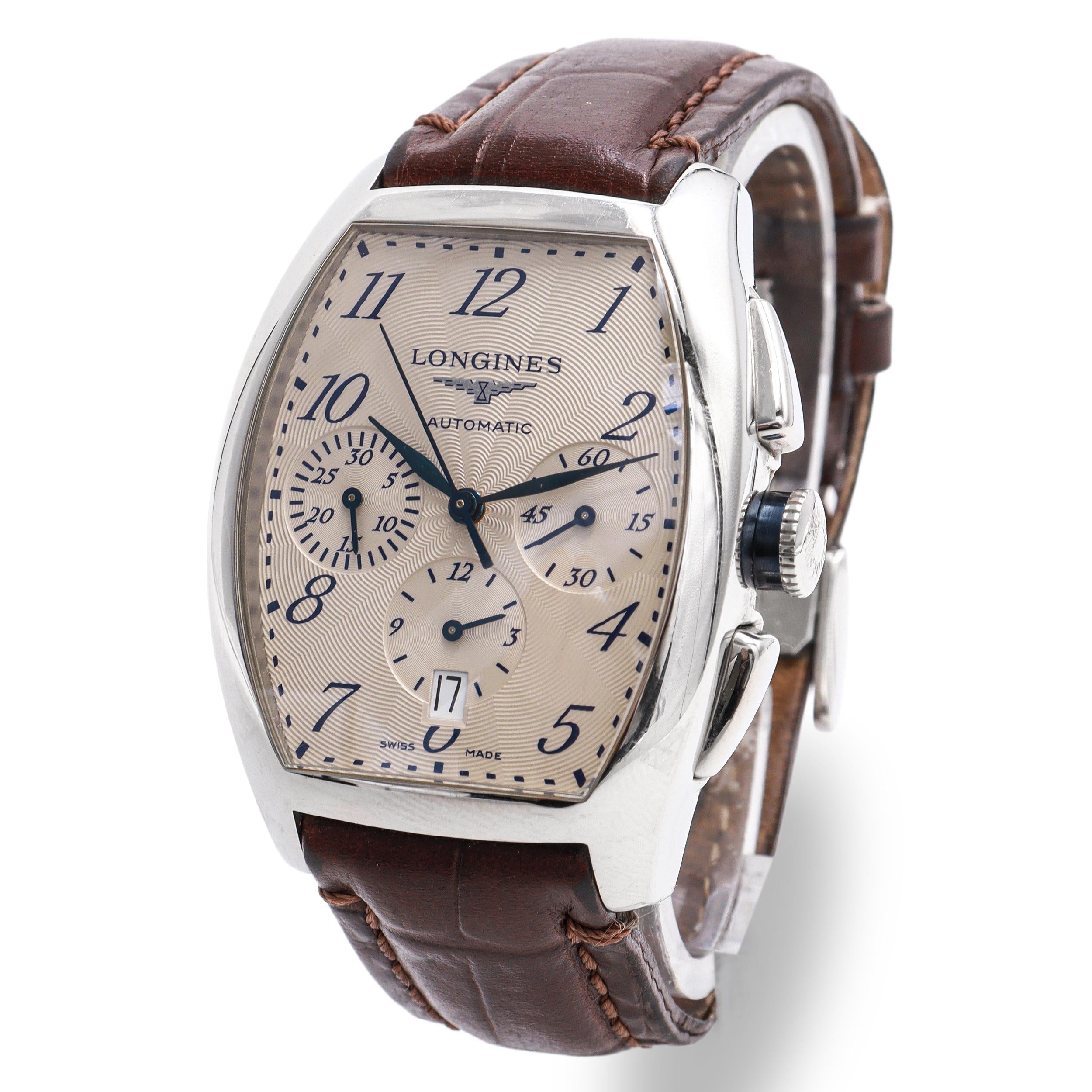 Longines Evidenza Stainless Steel Chronograph Automatic Men’s Watch Ref L2.643.4