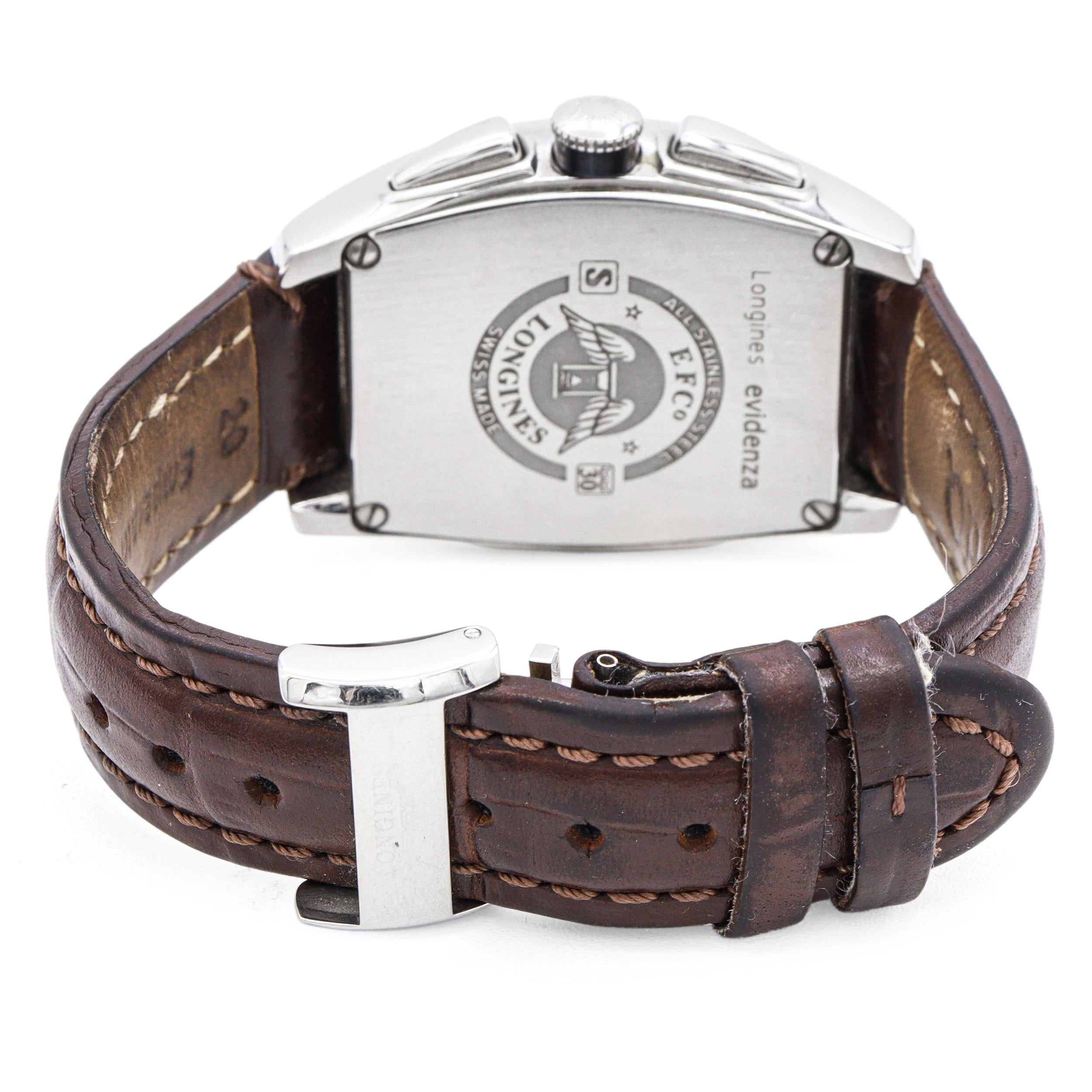 Longines Evidenza Stainless Steel Chronograph Automatic Men’s Watch Ref L2.643.4