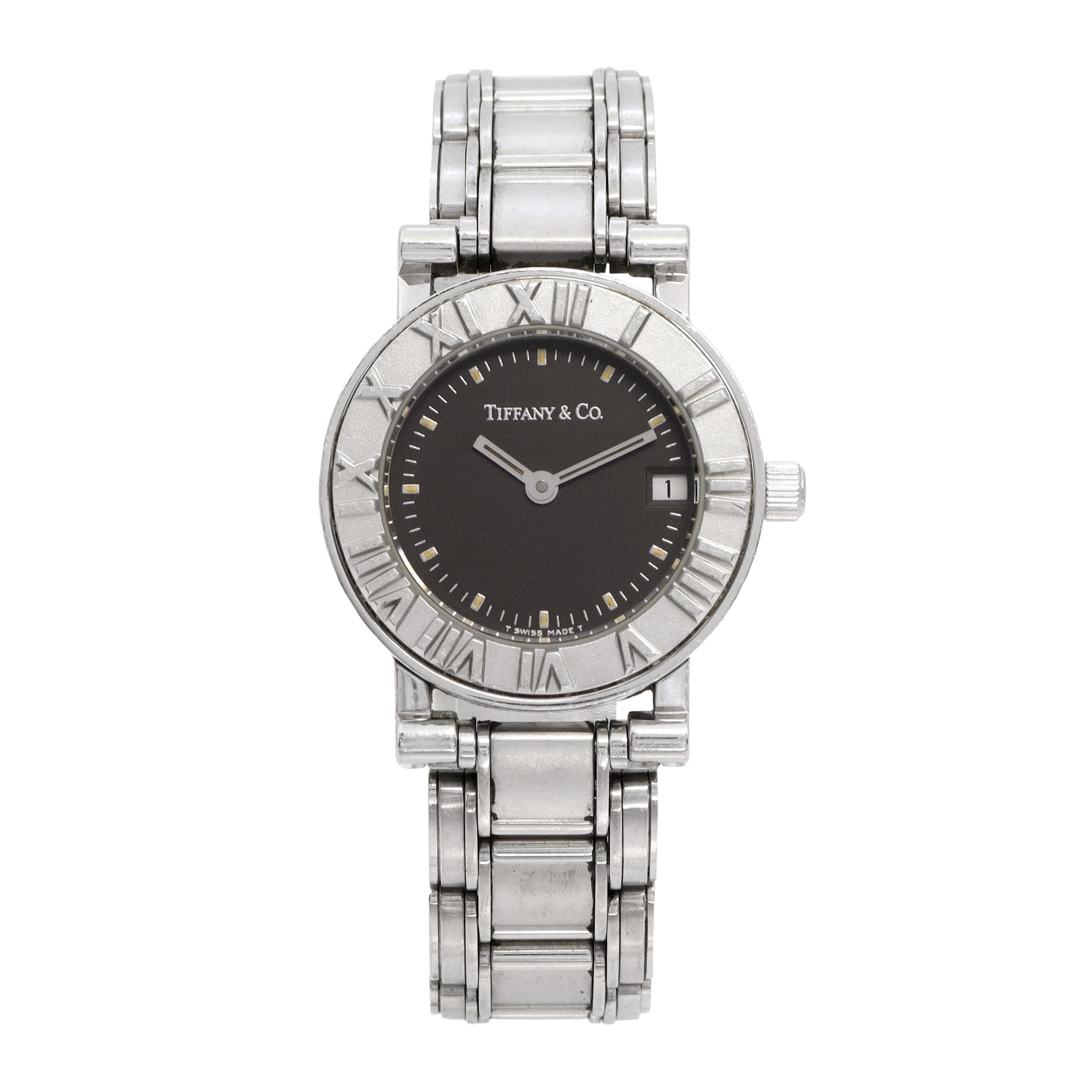 Tiffany & Co. Atlas Stainless Steel Date Quartz Women’s Watch