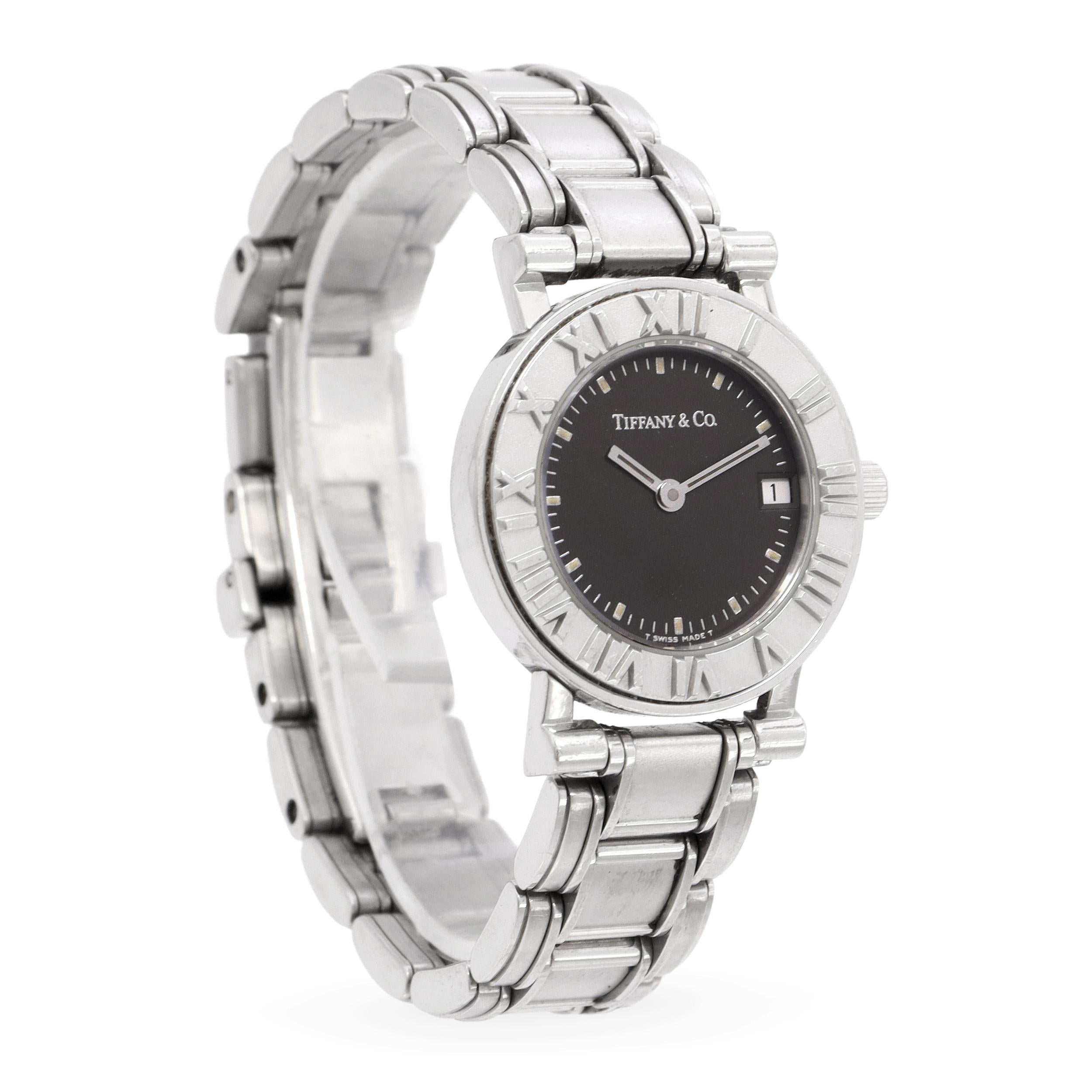 Tiffany & Co. Atlas Stainless Steel Date Quartz Women’s Watch