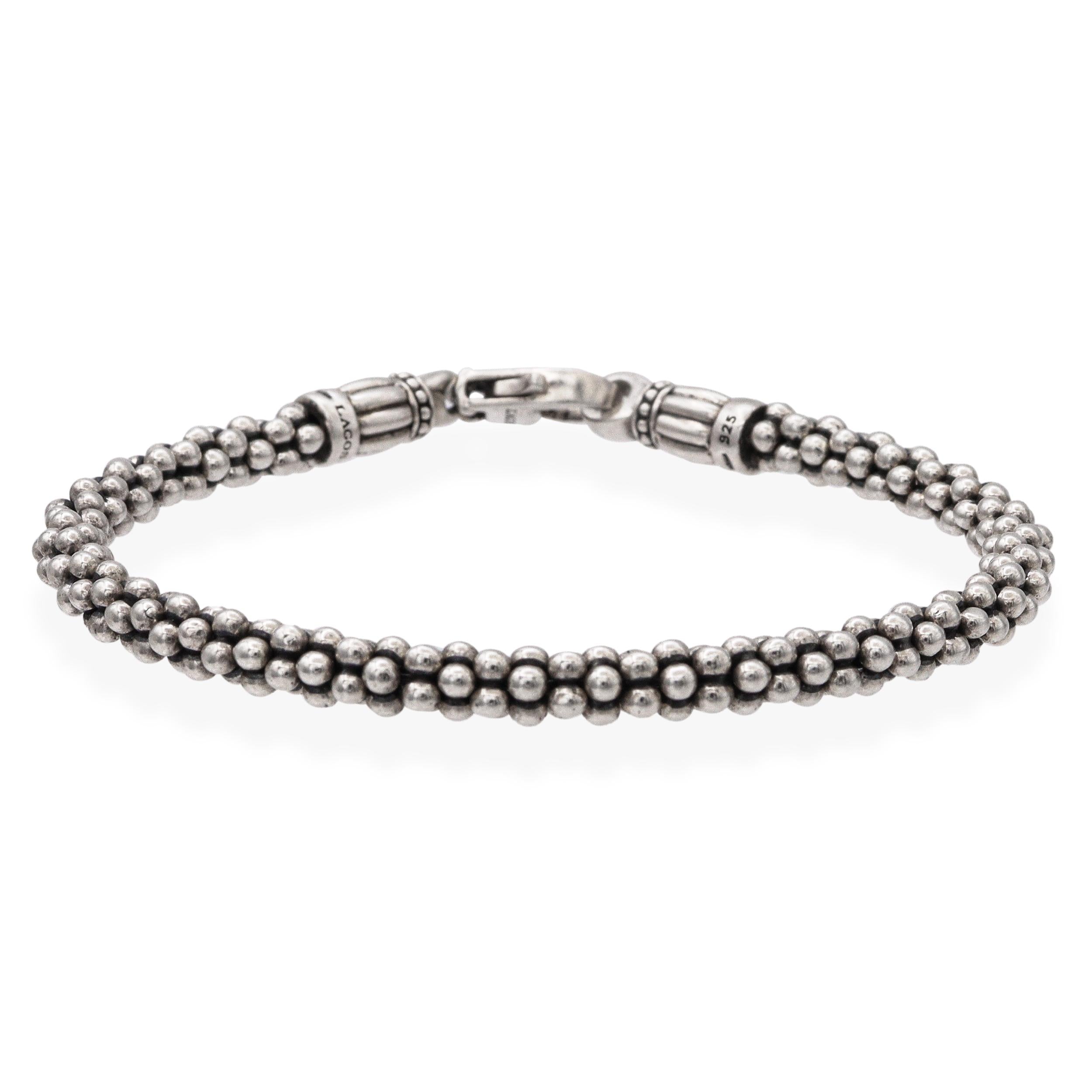 Lagos Caviar Sterling Silver Bead Bracelet