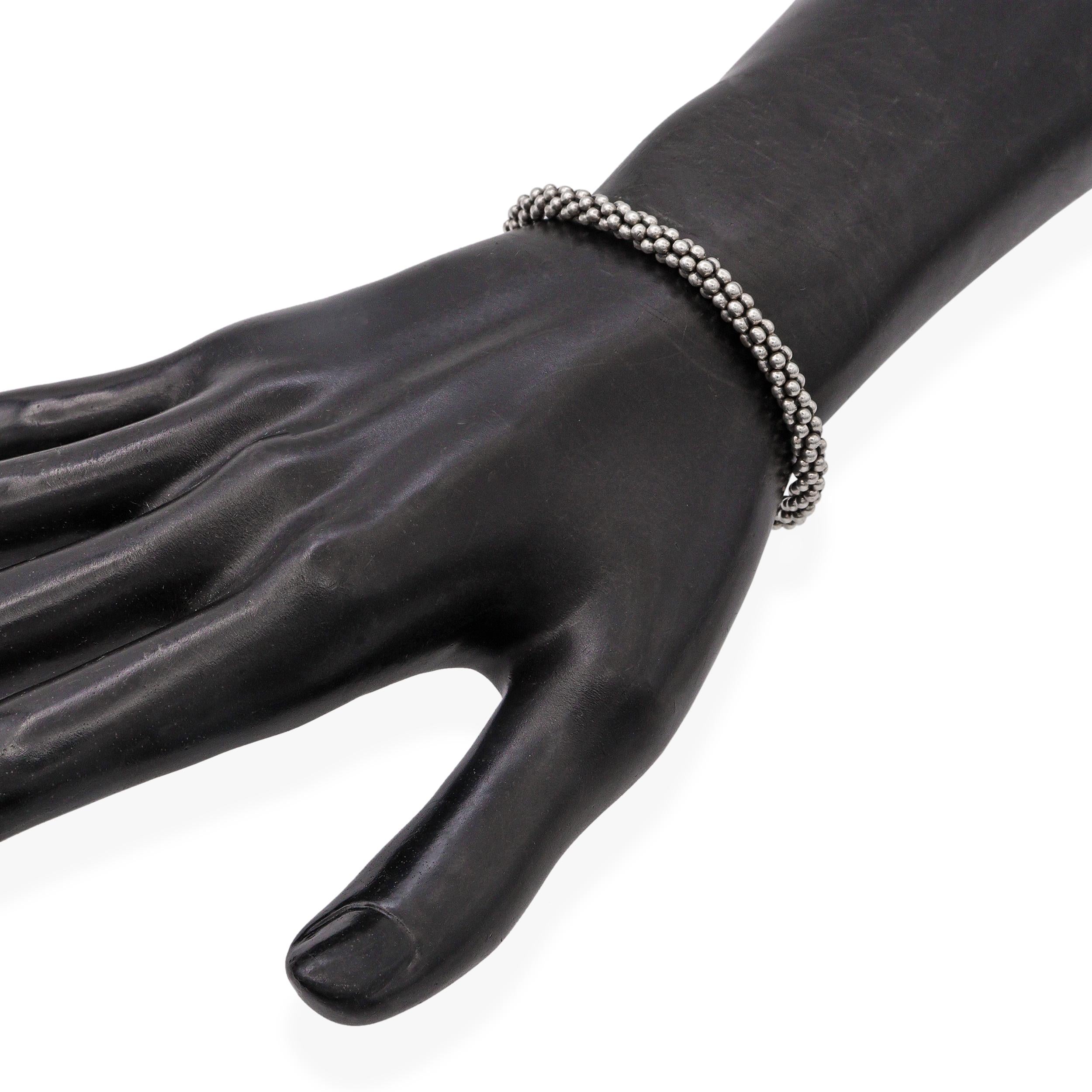 Lagos Caviar Sterling Silver Bead Bracelet