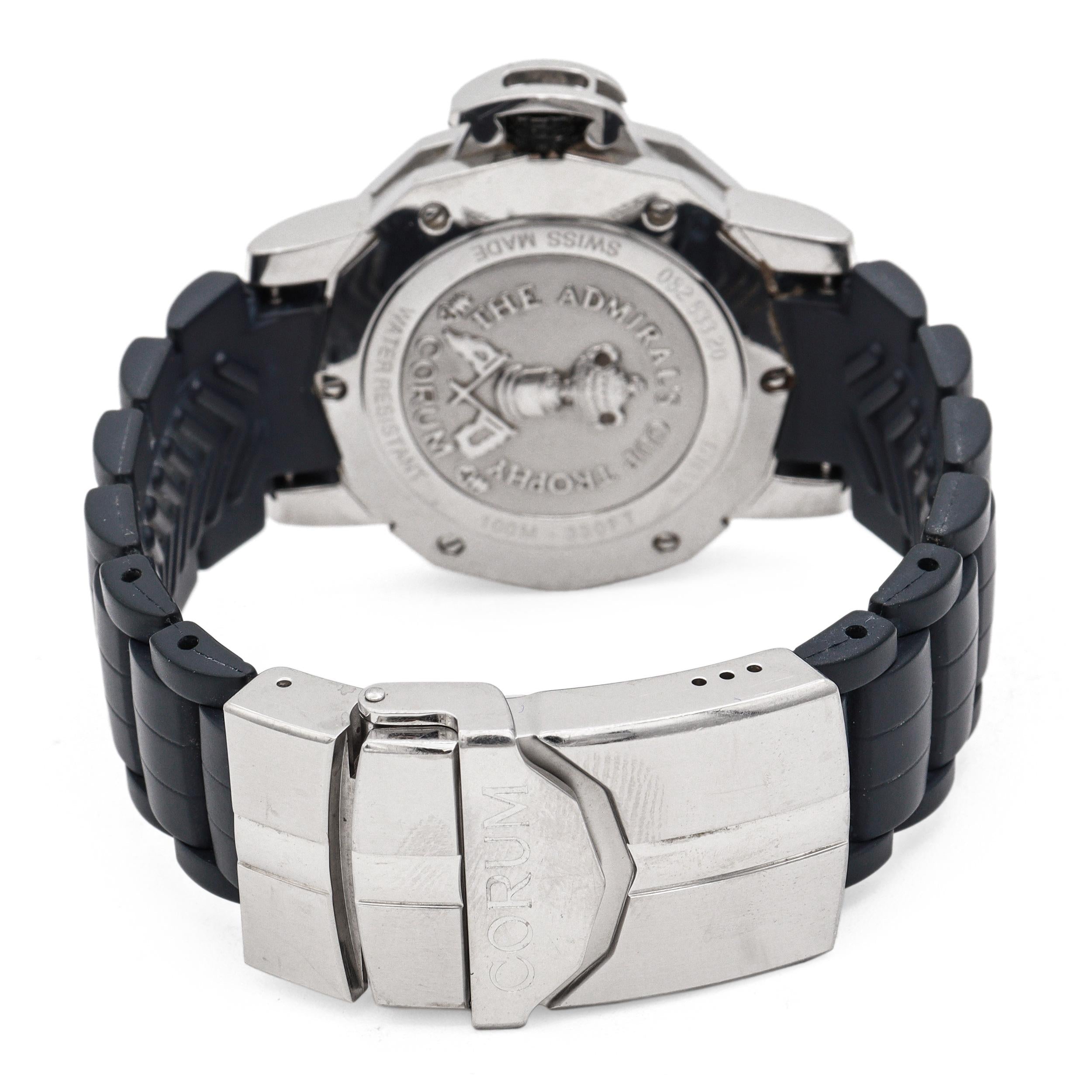 Corum Admiral’s Cup Stainless Steel Date Automatic Men’s Watch Ref. 082.833.20