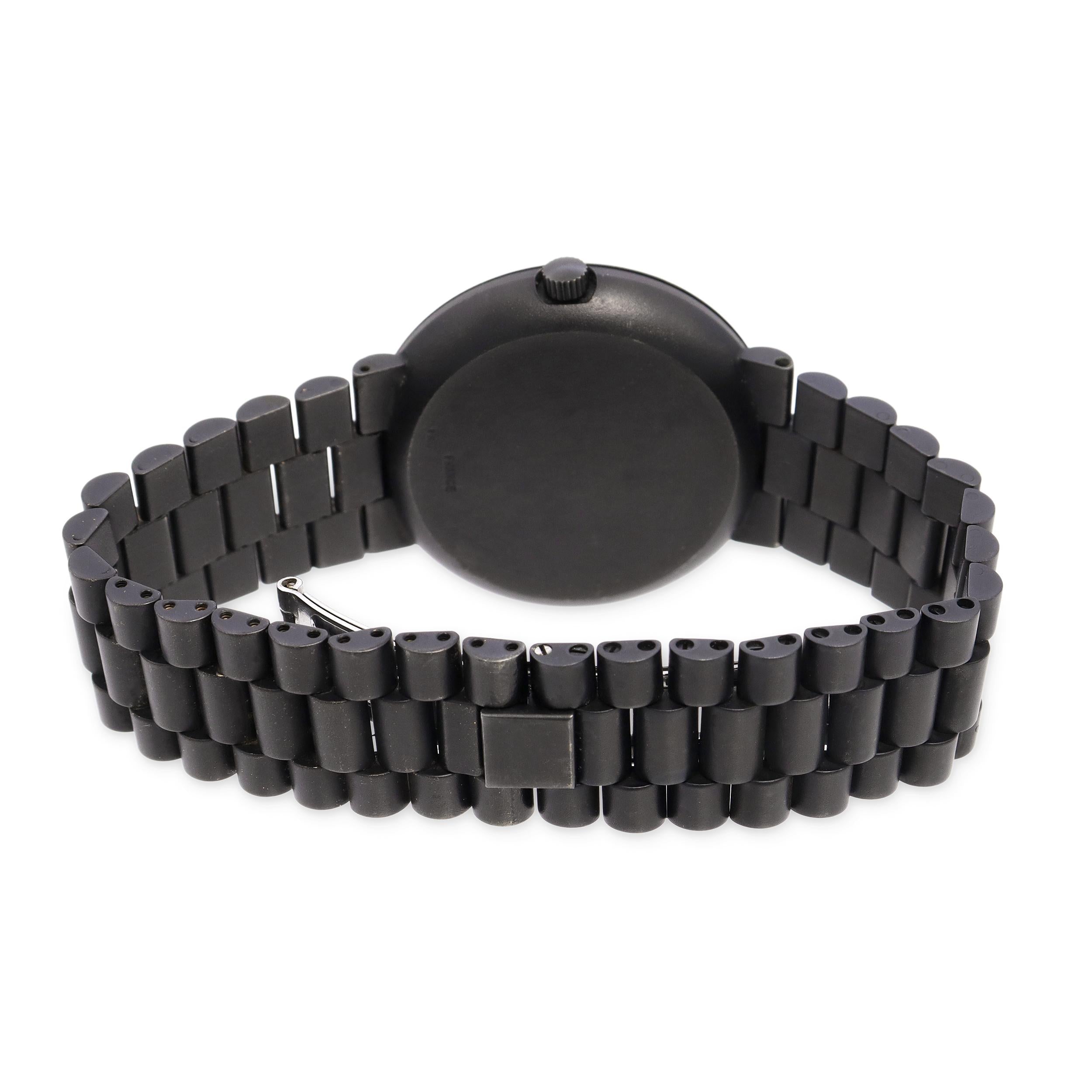 Tiffany & Co. Black PVD-Coated Stainless Steel Date Quartz Watch