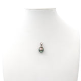 Vintage 14k White Gold Tahitian Pearl Pendant