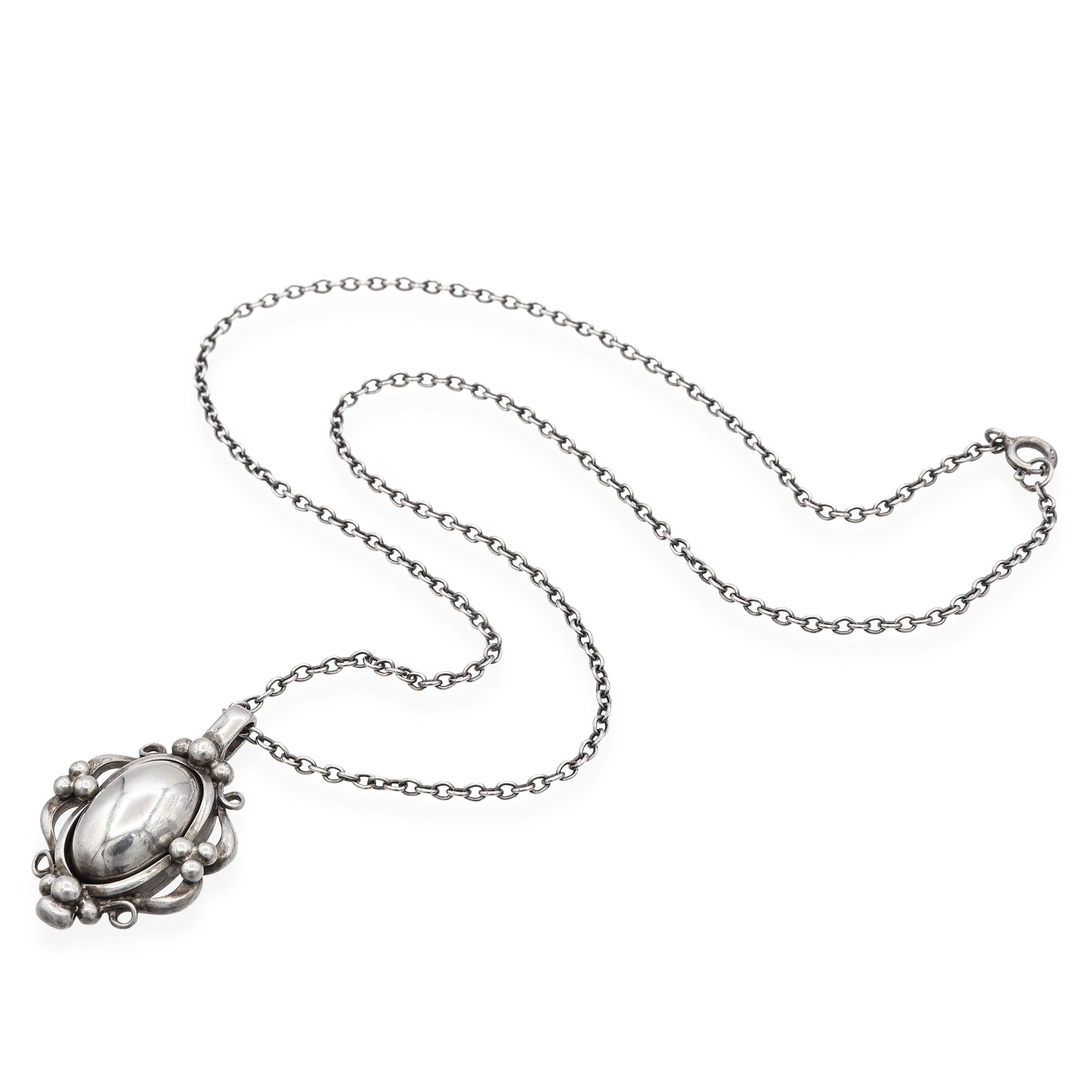 Vintage Georg Jensen Sterling Silver 1989 Heritage Necklace