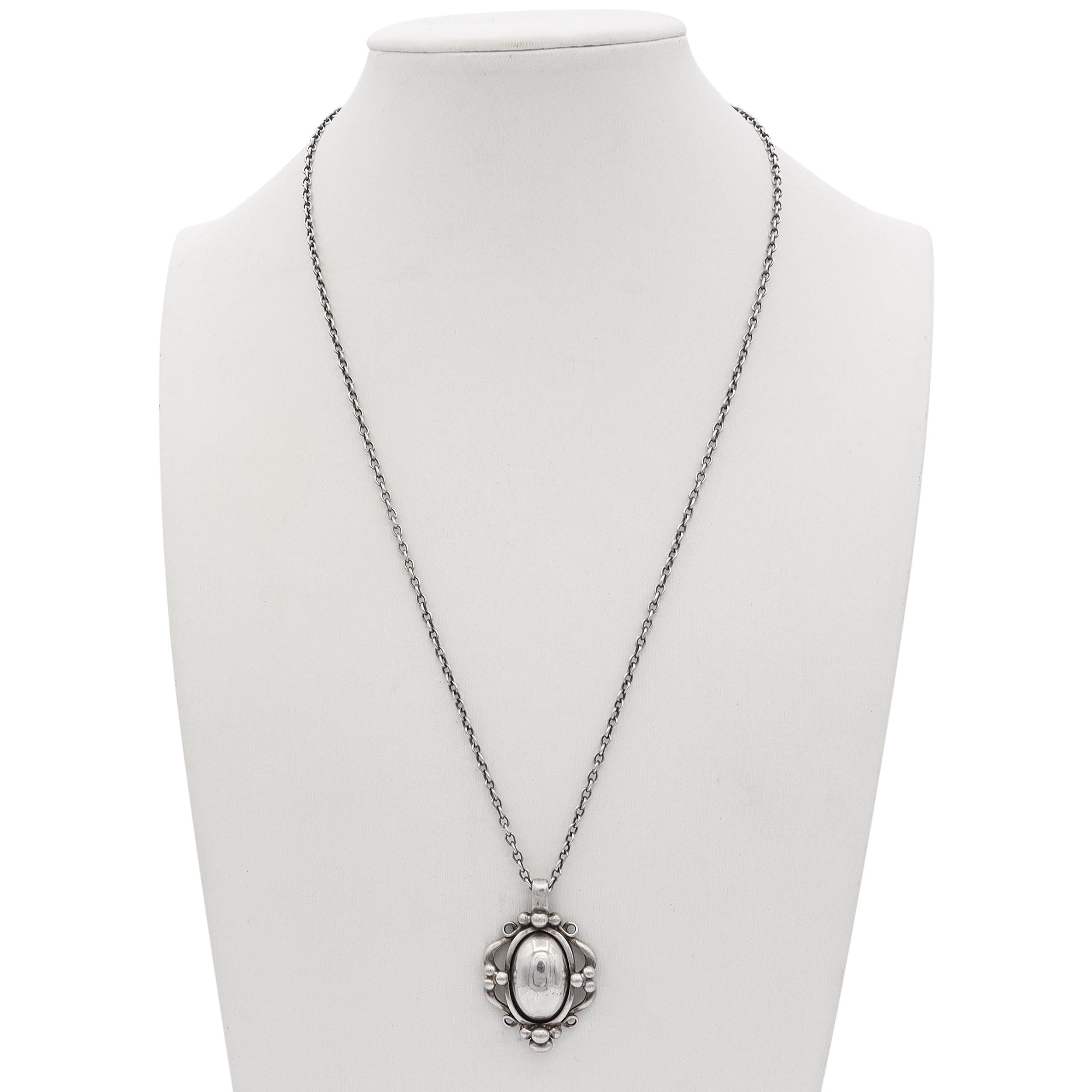 Vintage Georg Jensen Sterling Silver 1989 Heritage Necklace