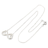 Tiffany & Co. Sterling Silver Paloma Picasso Heart Bow Necklace