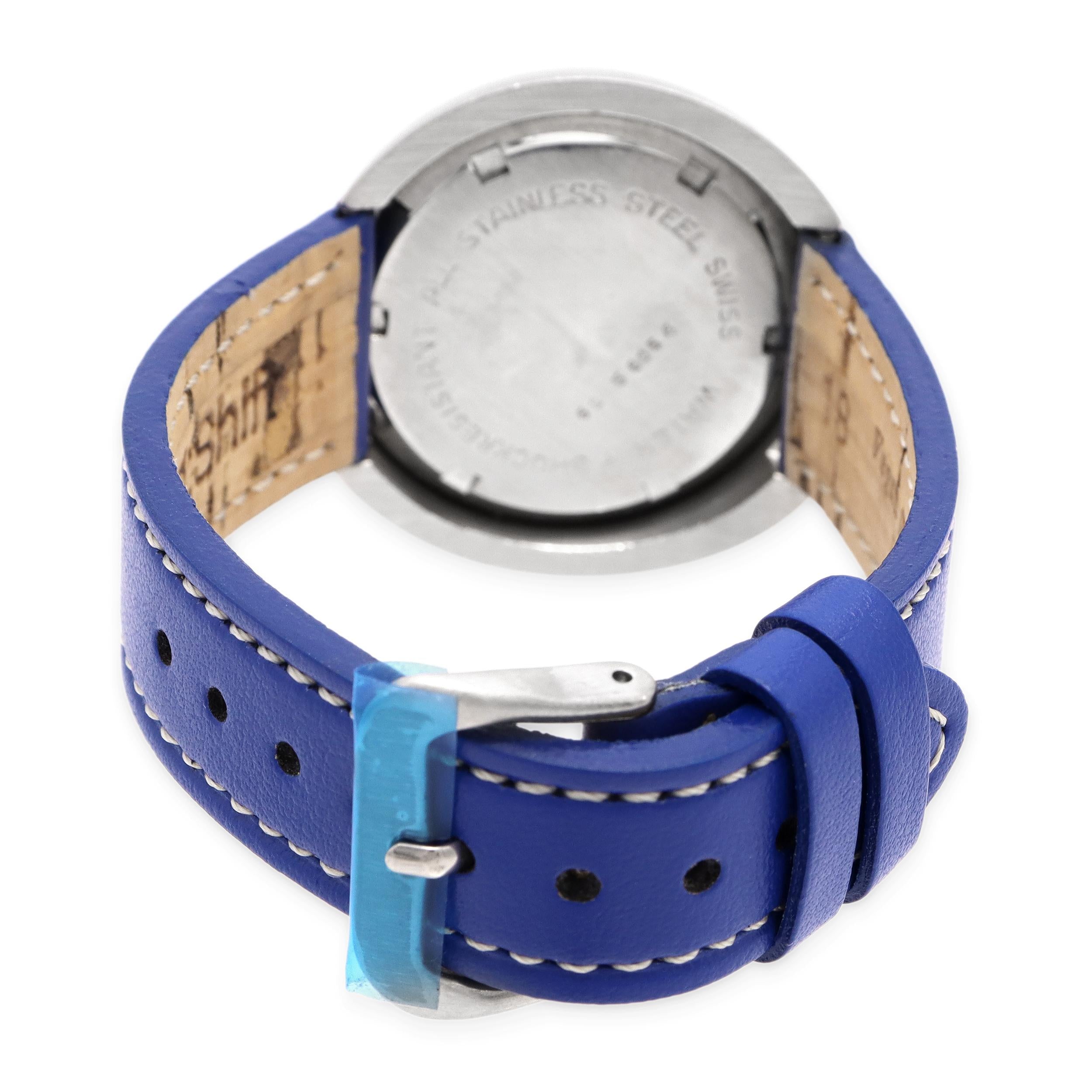 Croton Aquamatic UFO Steel Blue Dial Day Date Men’s Watch