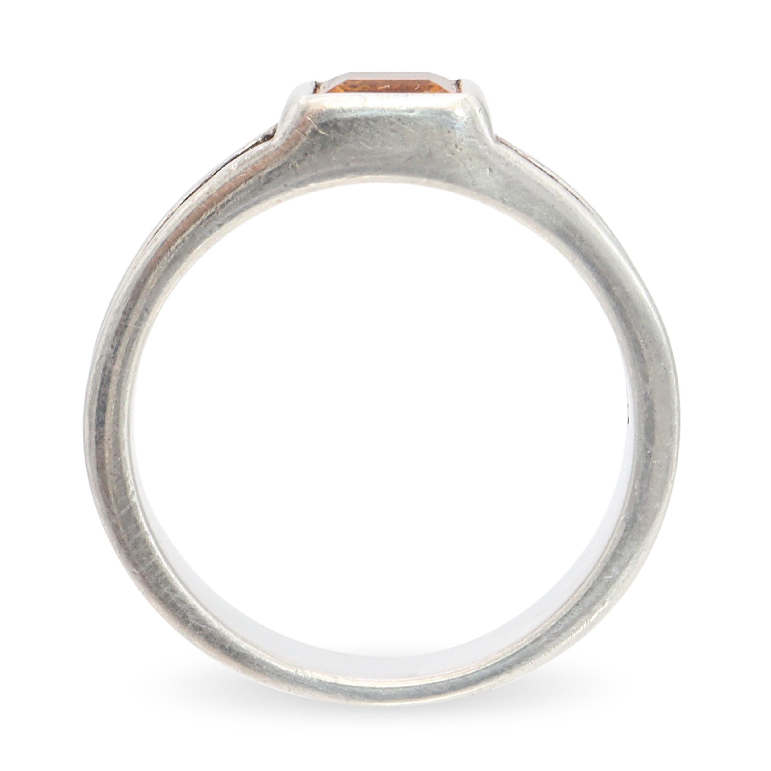 John Hardy Dot Collection 18k Yellow Gold & Sterling Silver Citrine Ring