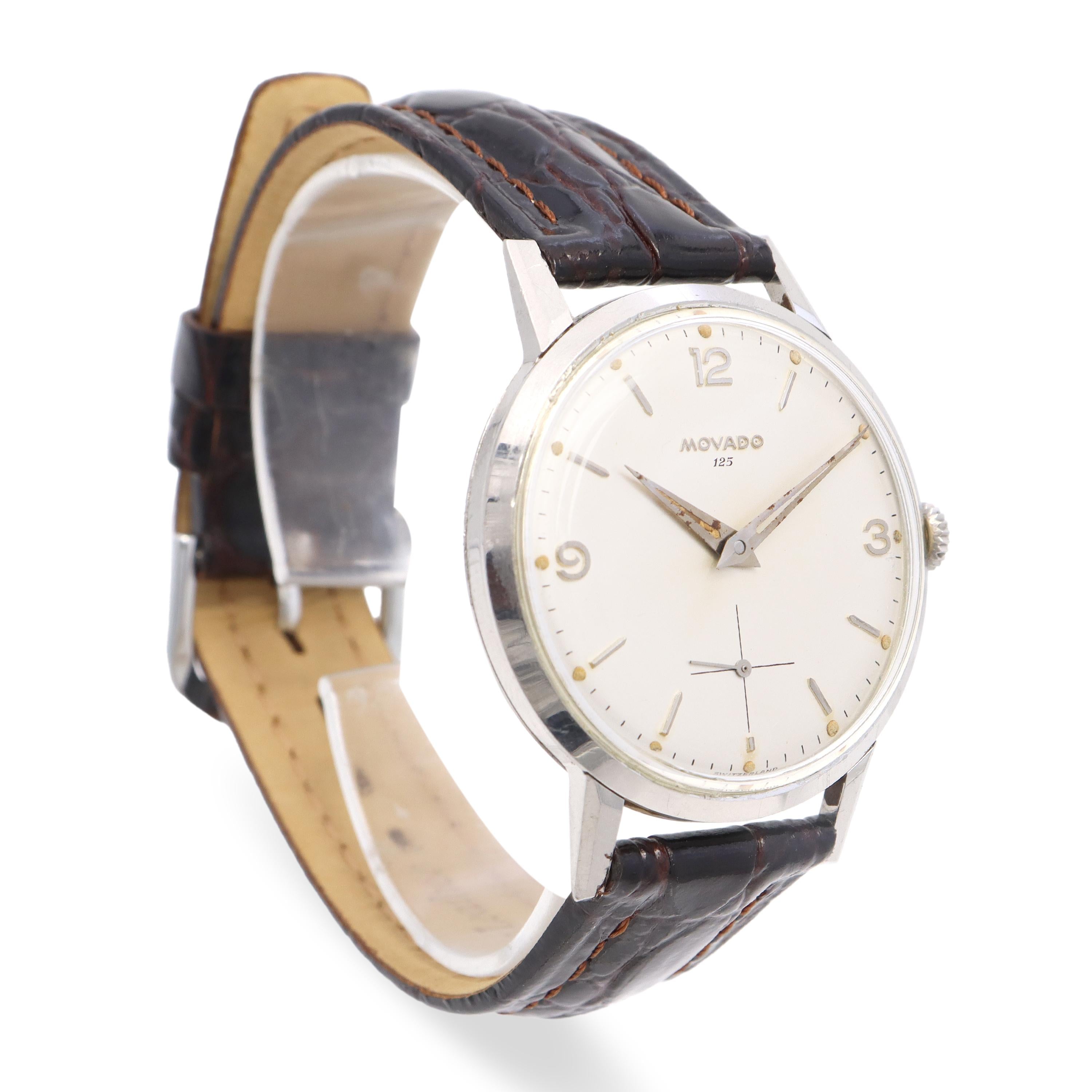 Vintage Movado Caliber 125 Hand Wind Men’s Watch
