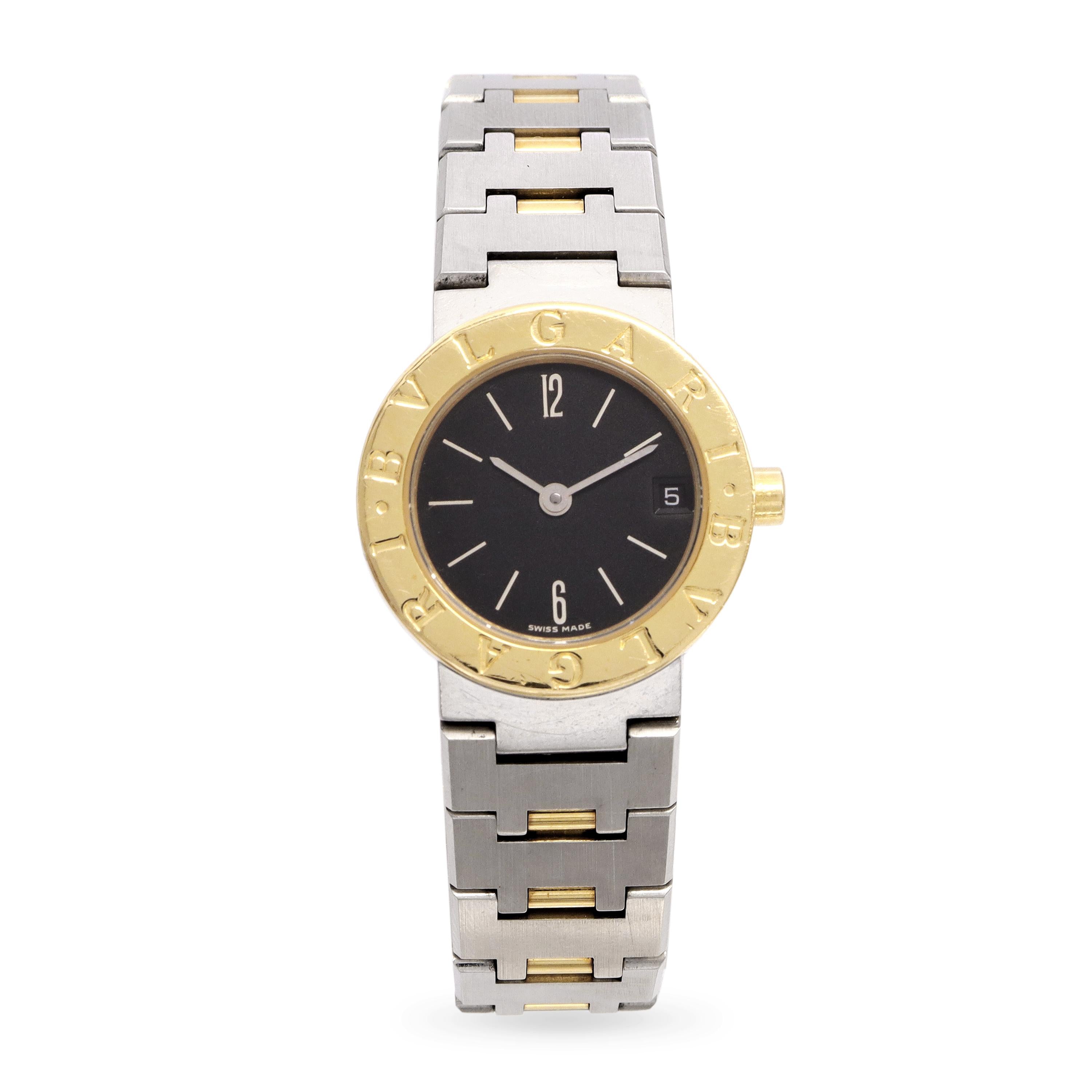 Bvlgari Bvlgari Two-Tone Steel & Gold Date Quartz Women's Watch Ref. BB23SGD