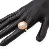 Vintage 14k Yellow Gold Mabe Pearl Jewelry Set