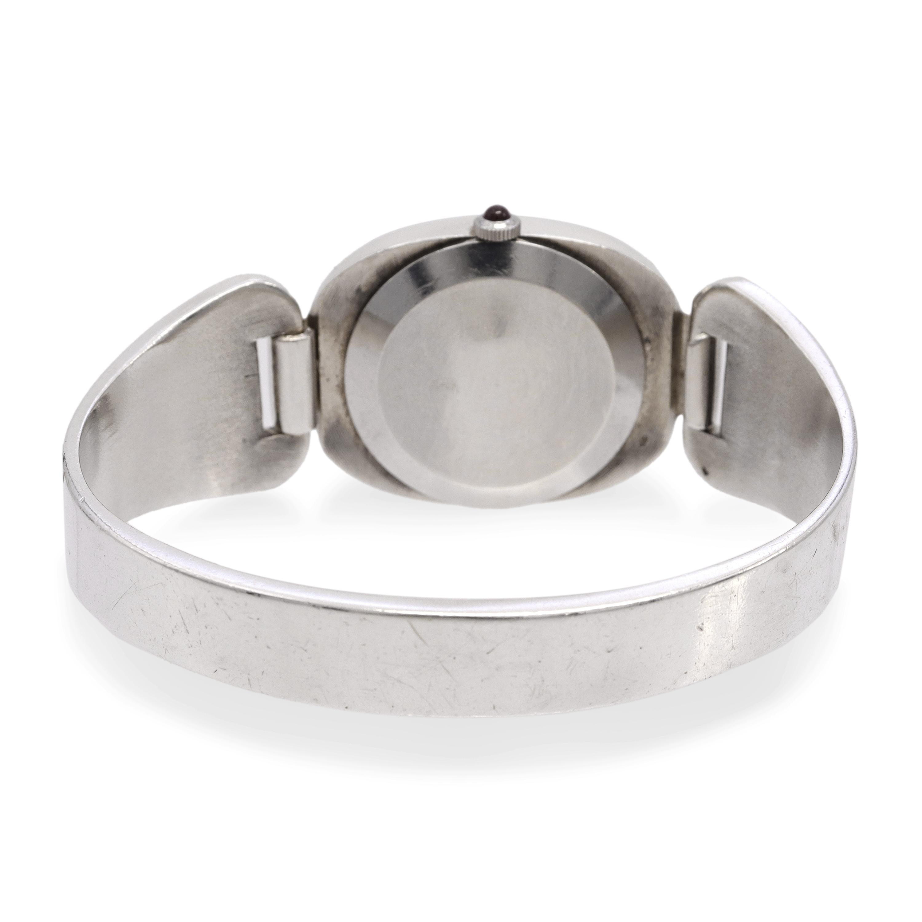 Corum Sterling Silver Hand Wind Bracelet Watch