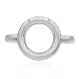 Christofle Sterling Silver Open Circle Cuff Bracelet