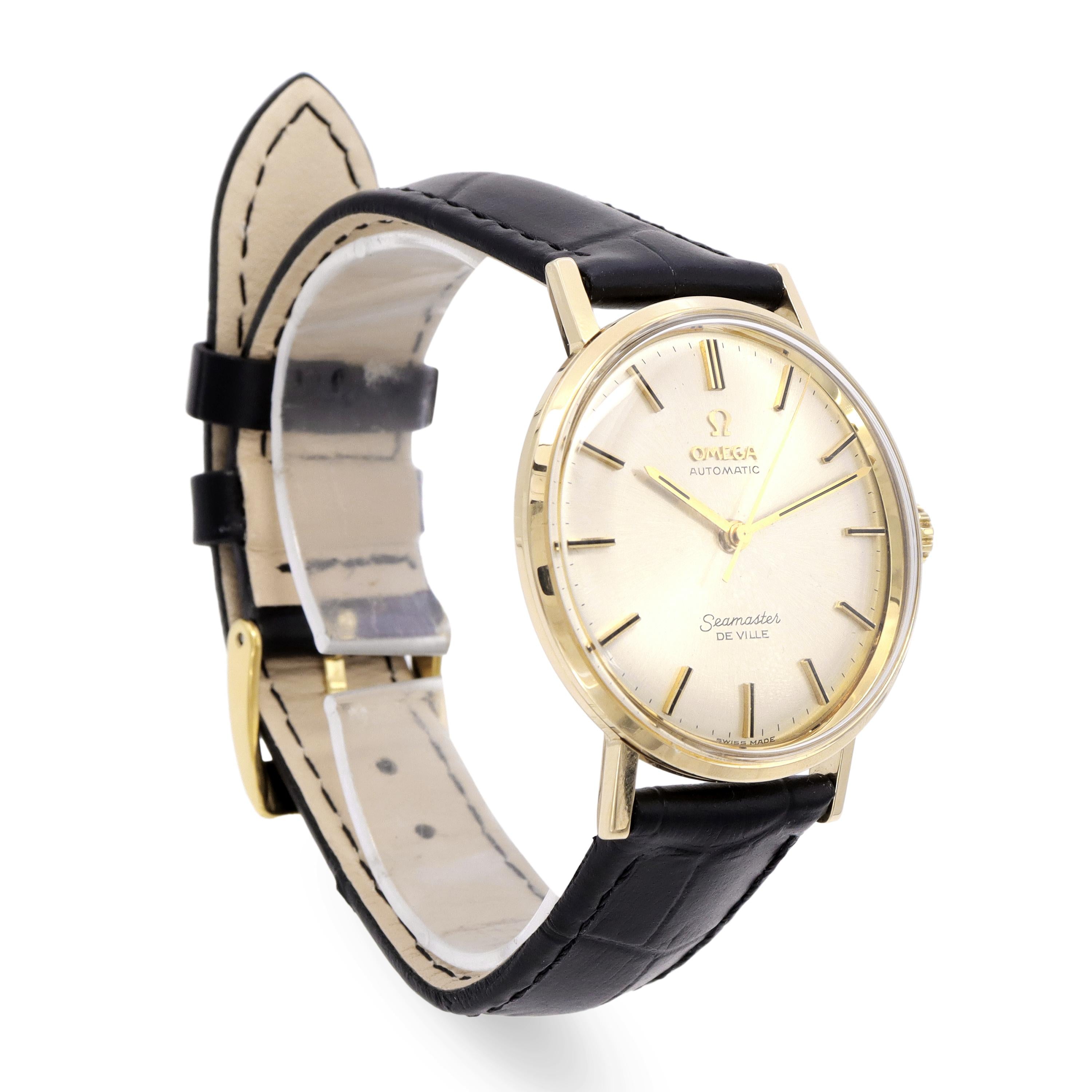 Vintage Omega Seamaster De Ville 18K Yellow Gold Automatic Men’s Watch