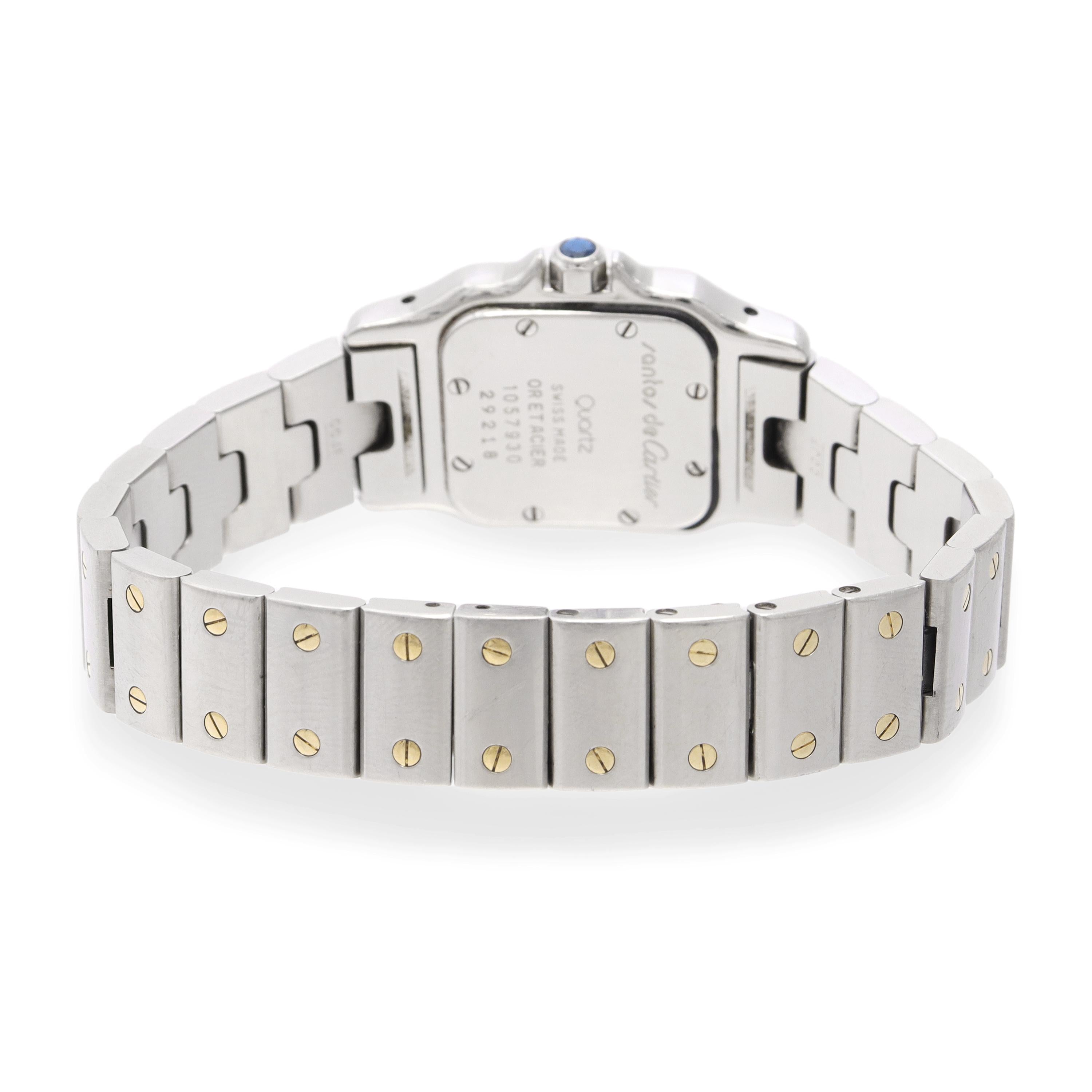 Cartier Santos de Cartier Two-Tone Stainless Steel & Yellow Gold Quartz Watch