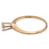 Antique 14K Yellow Gold 0.35ct Old European Cut Diamond Solitaire Ring