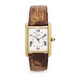 Must de Cartier Tank Vermeil Date Quartz Men’s Watch Ref. 2413