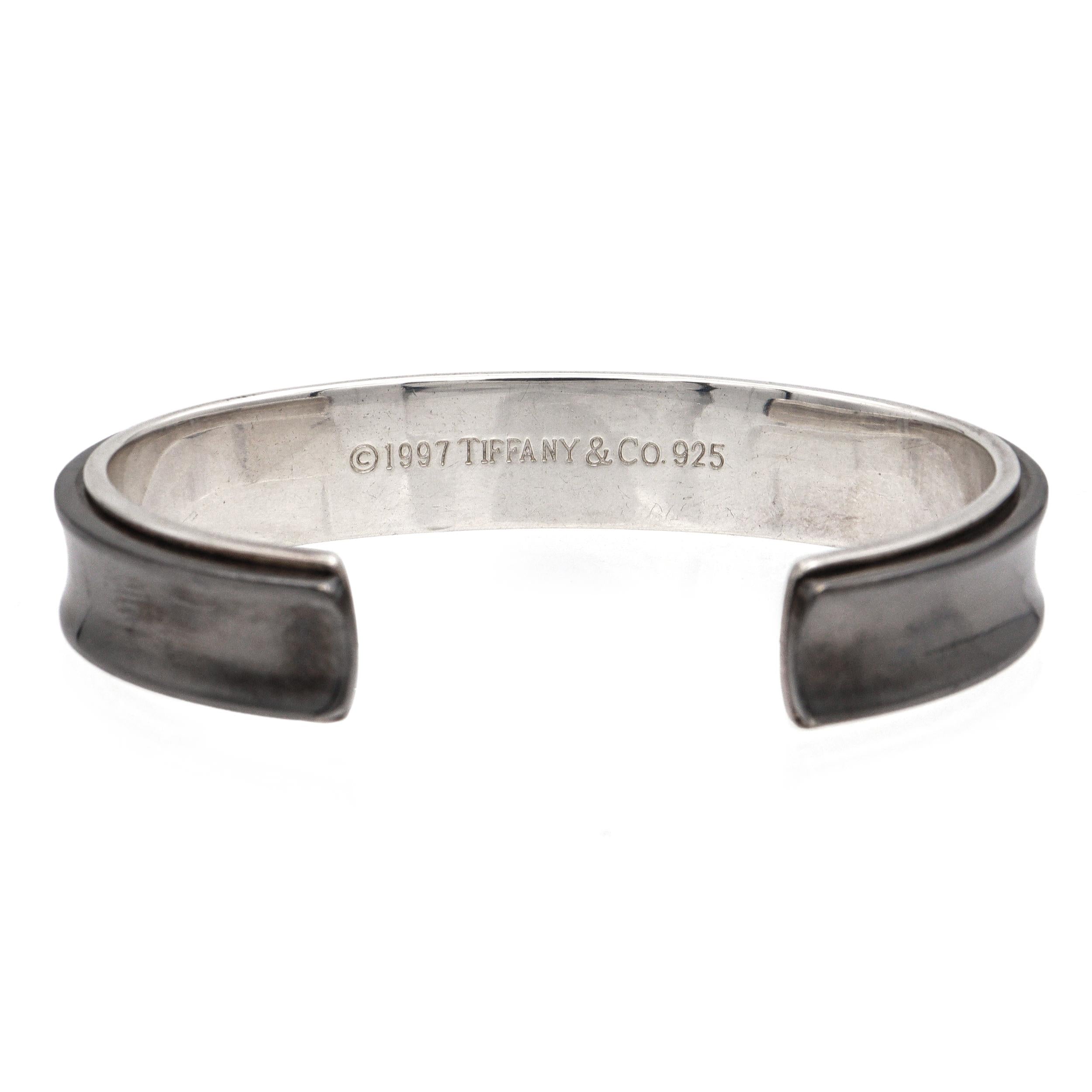 Tiffany & Co. 1837 Titanium & Sterling Silver Cuff Bracelet