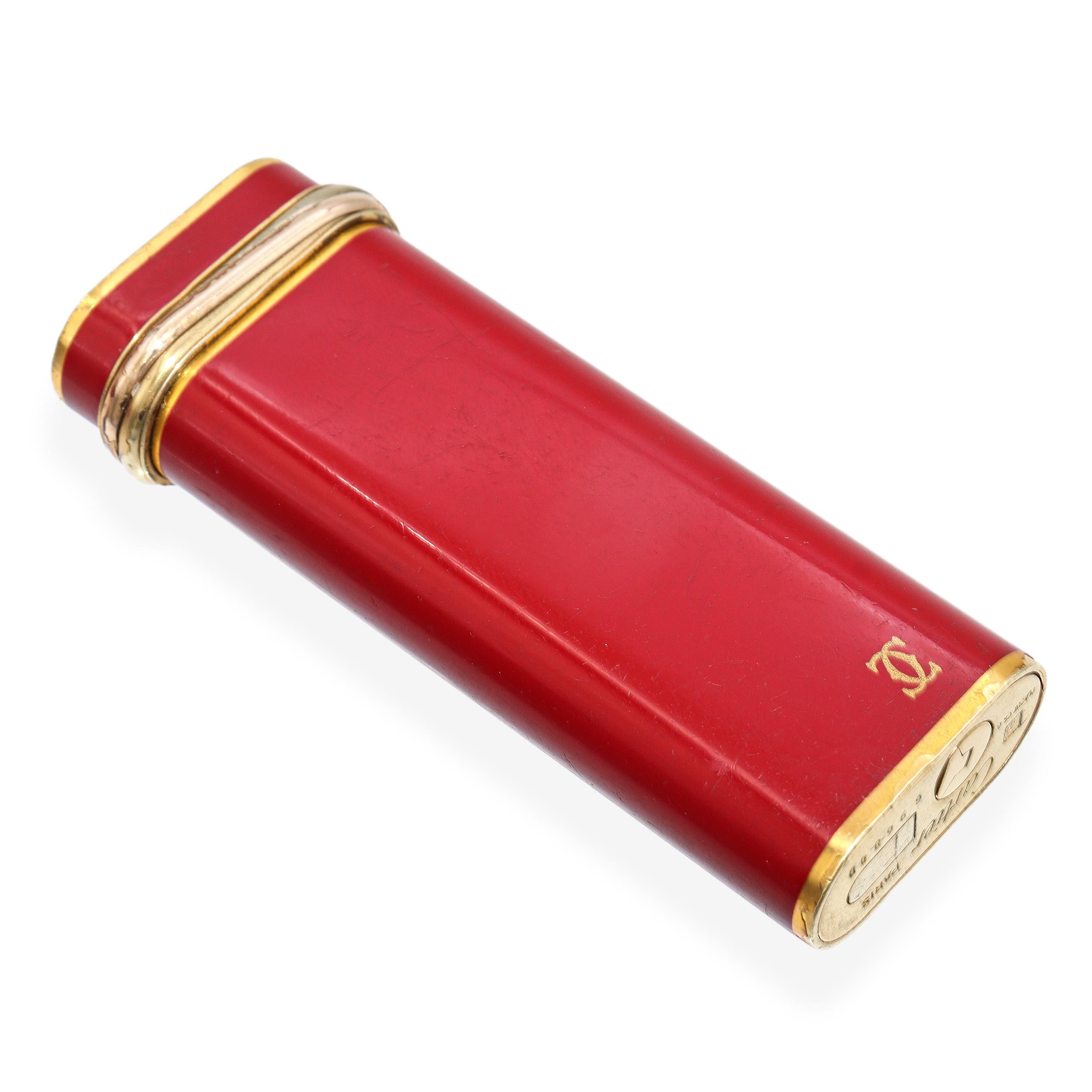 Vintage Cartier Trinity Red Lacquer Lighter