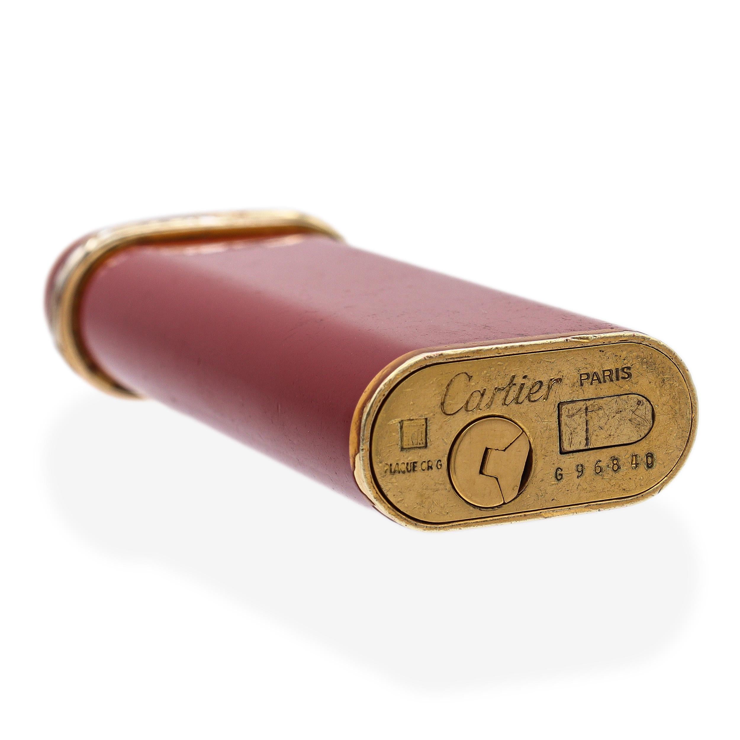 Vintage Cartier Trinity Red Lacquer Lighter