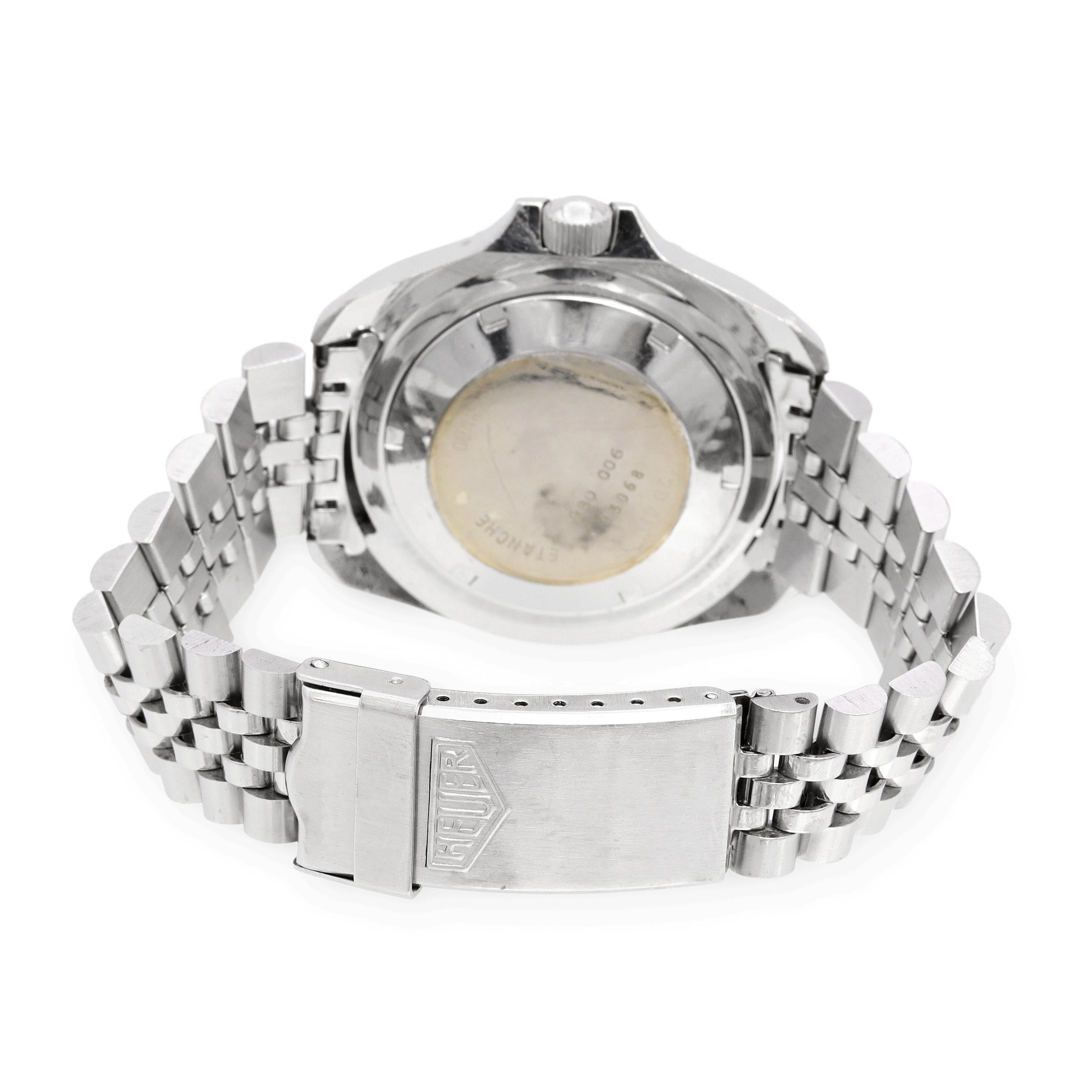 Vintage Heuer 200m Professional Quartz Men's Dive Watch Ref 980.006