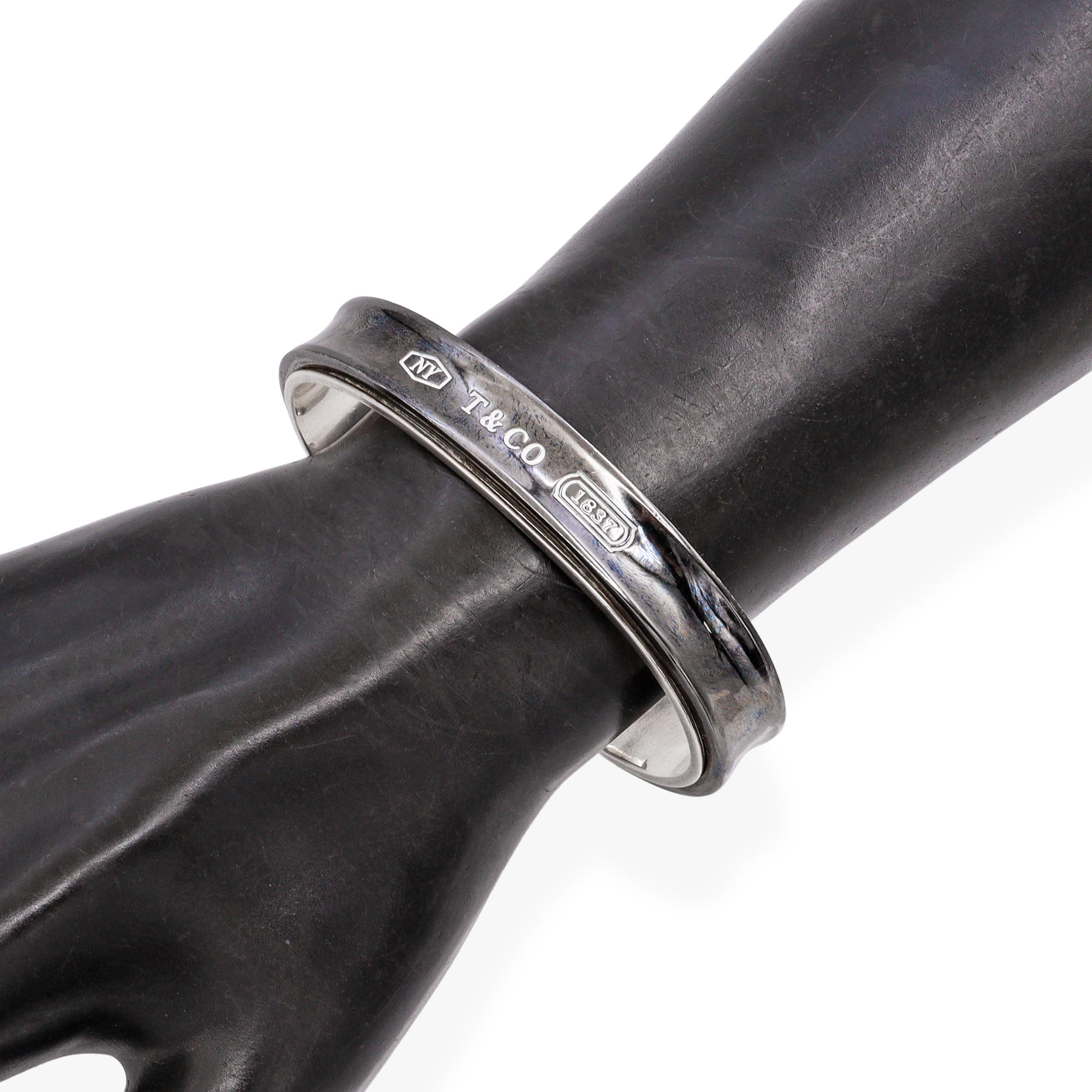 Tiffany & Co. 1837 Titanium & Sterling Silver Cuff Bracelet