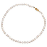 Mikimoto 18k Yellow Gold Pearl Beaded Strand Necklace