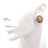 John Hardy Sterling Silver & 18k Yellow Gold Dot Earrings