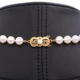 Mikimoto 18k Yellow Gold Pearl Beaded Strand Necklace