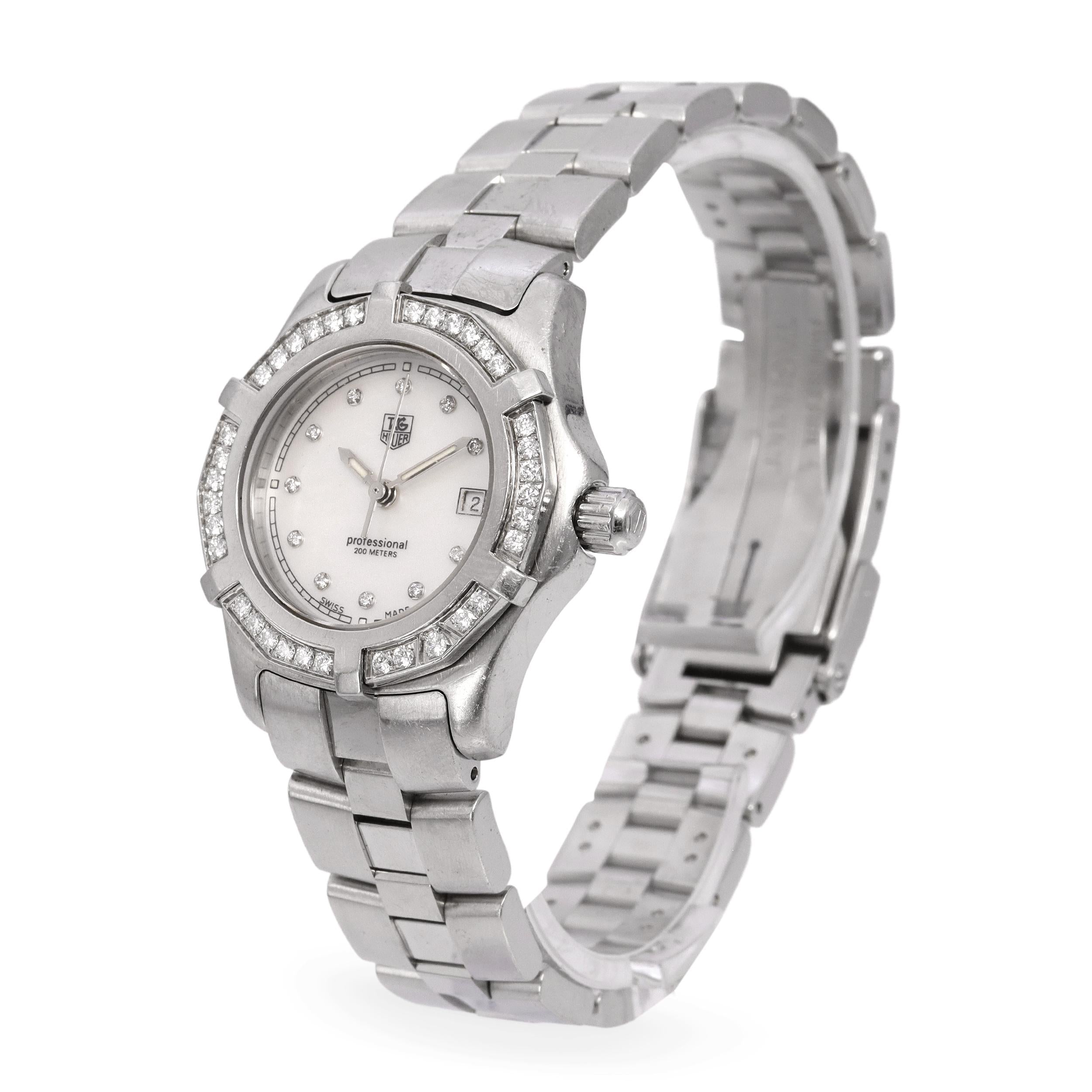 Tag Heuer Professional Diamond Bezel Ladies Quartz Dive Watch