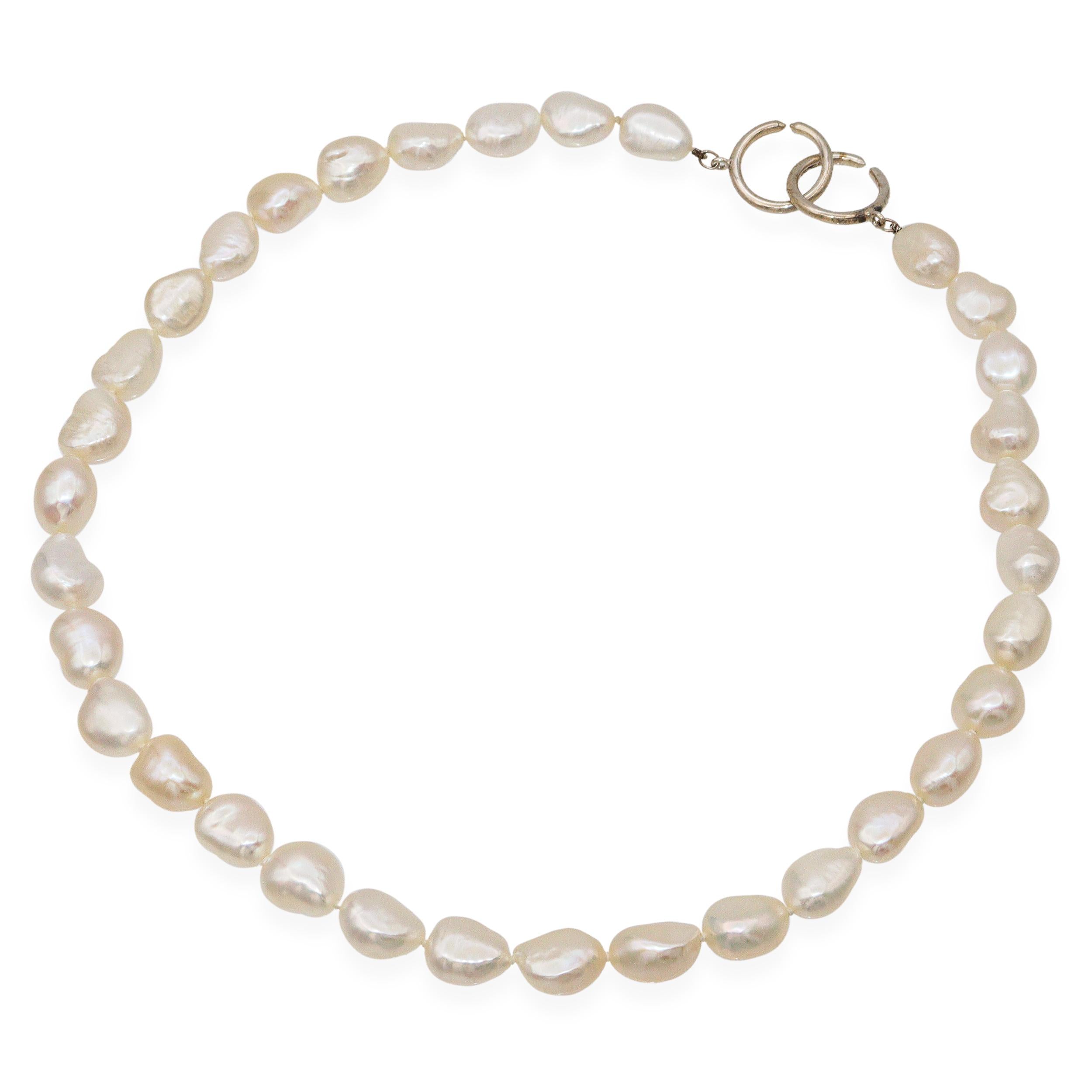 Tiffany & Co. Paloma Picasso Sterling Silver Baroque Pearl Necklace