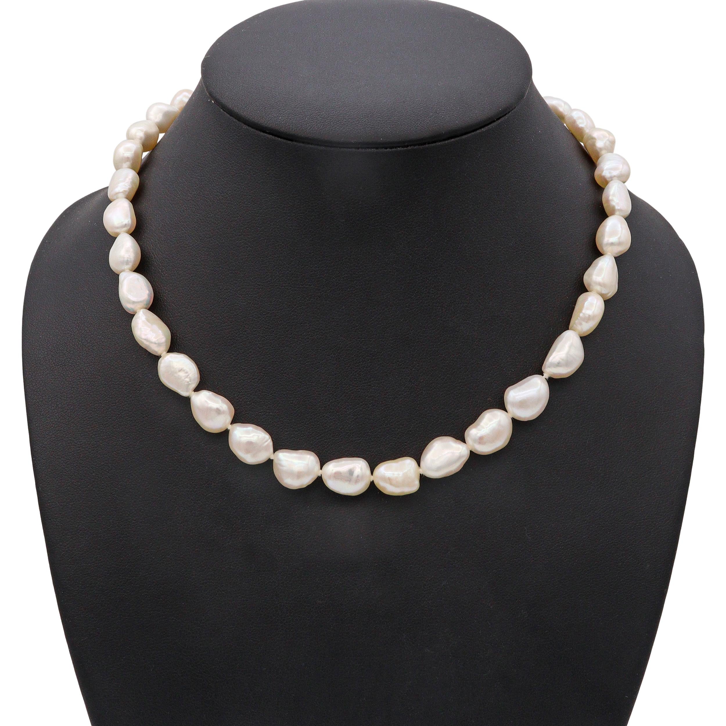 Tiffany & Co. Paloma Picasso Sterling Silver Baroque Pearl Necklace