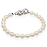 1999 Tiffany & Co. Sterling Silver Pearl Infinity Bracelet