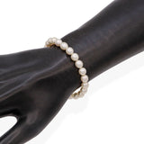 1999 Tiffany & Co. Sterling Silver Pearl Infinity Bracelet