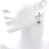 2003 Tiffany & Co. Sterling Silver Iolite Flower Earrings