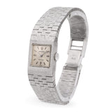 Vintage 1970s 18k White Gold Rolex Precision Women's Dress Watch Ref. 2159