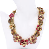 Vintage Chanel Louis Rousselet Floral Costume Jewelry Set