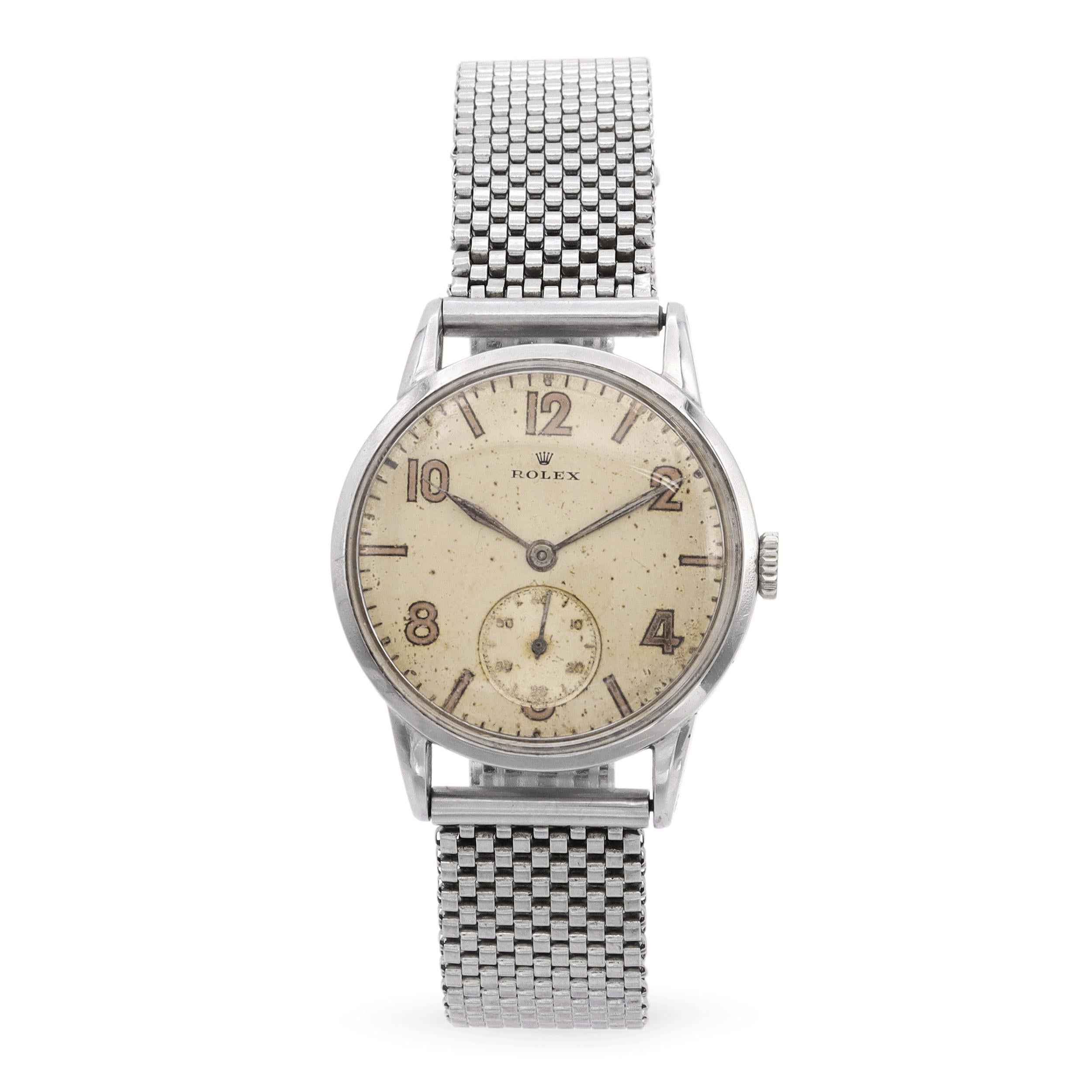 Vintage 1954 Rolex Small Second Manual Wind Watch Ref. 3882