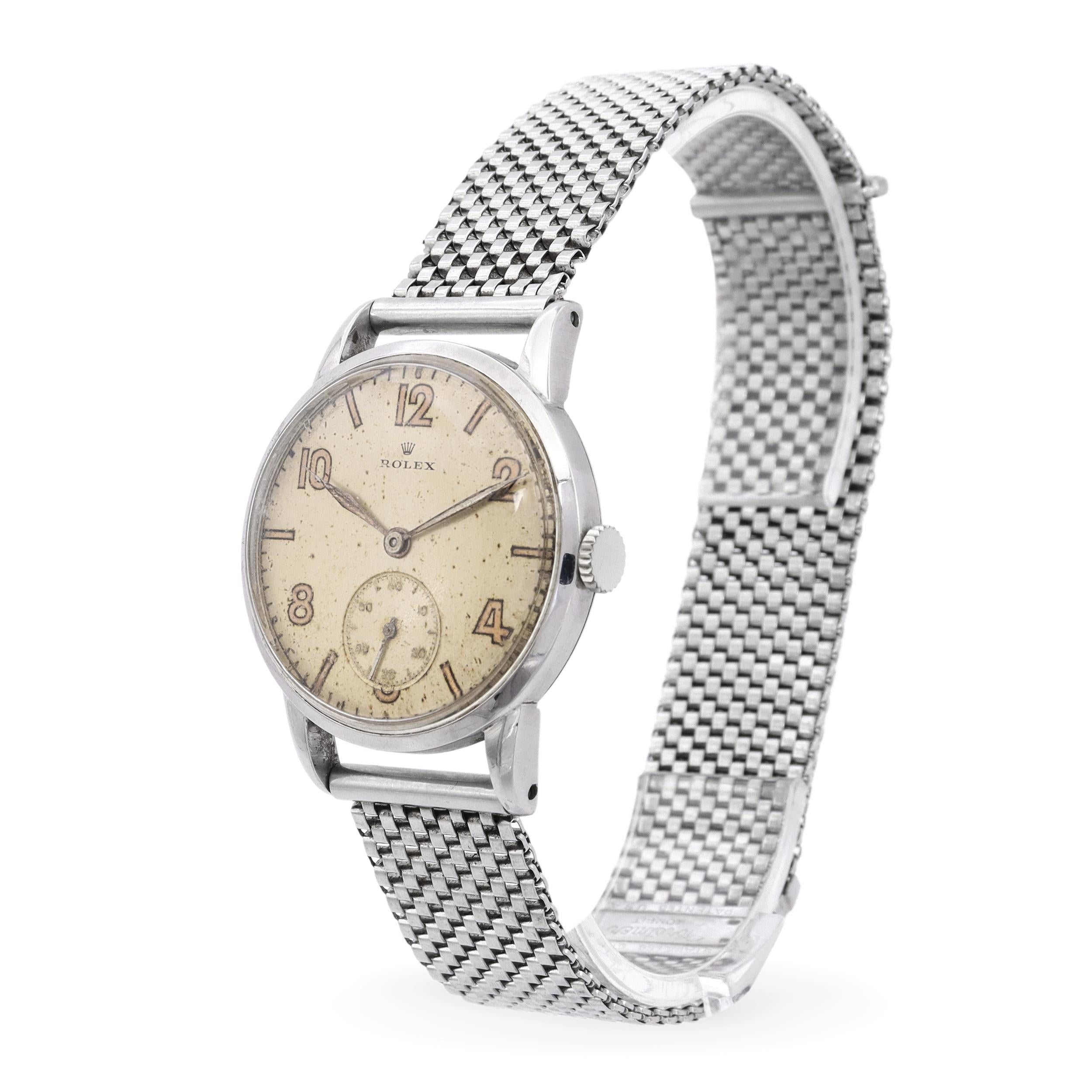 Vintage 1954 Rolex Small Second Manual Wind Watch Ref. 3882